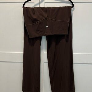 Align High rise wide leg espresso